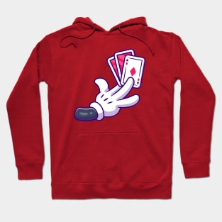 Hand Holding Card Hoodie